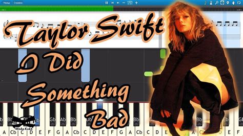 Taylor Swift - I Did Something Bad [Piano Tutorial | Sheets | MIDI ...