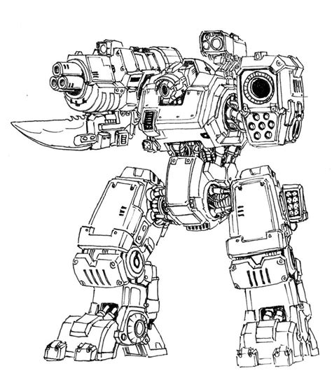 heavy autocannon mech by AlexandrosIII on DeviantArt