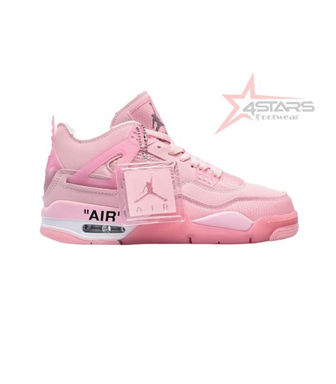 Off White x Air Jordan 4 'Pink'