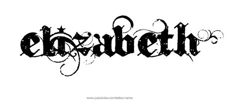 Elizabeth Name Tattoo Designs | Name tattoos, Name tattoo designs, Name drawings