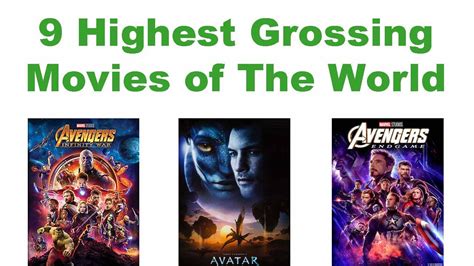 9 Highest Grossing Movies of The World