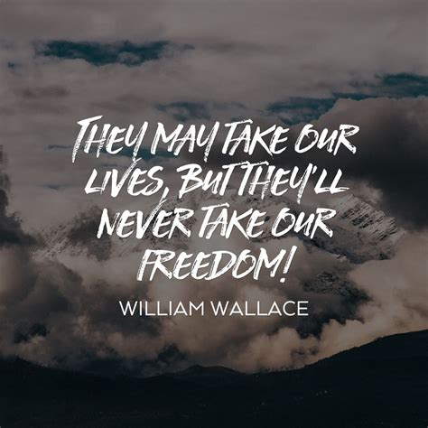 William Wallace Freedom Quote • Visual Quotes | Freedom quotes, William wallace, William wallace ...