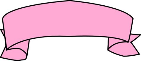 Pink Banner Ribbon Clip Art at Clker.com - vector clip art online, royalty free & public domain