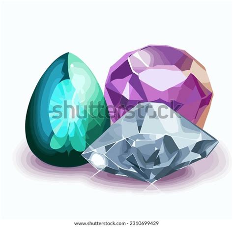 Precious Stones Different Colors Types Vector Stock Vector (Royalty Free) 2310699429 | Shutterstock