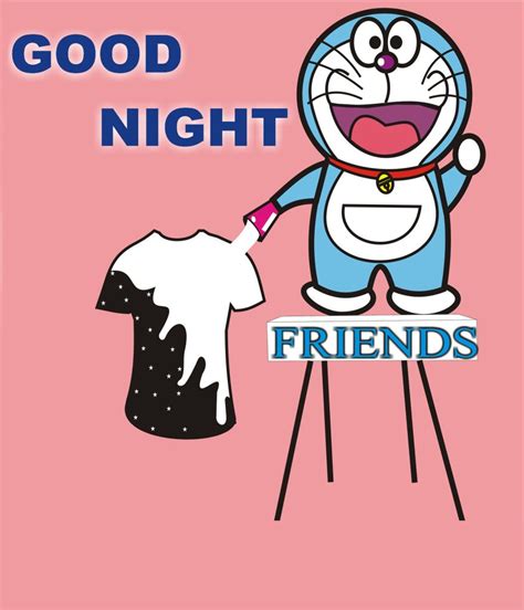 Good Night Friend Doremon Funny Wallpaper