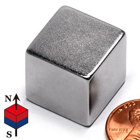 Strong Neodymium Cube Magnet NB0170-42NM N42 3/4"