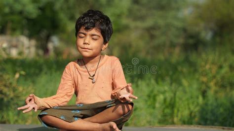 Young Indian Female Child Practicing Yoga in the Park in Day Time Stock Photo - Image of healthy ...