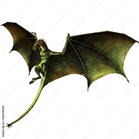 green dragon flying dragon dragon attack fantasy creature mythological ...