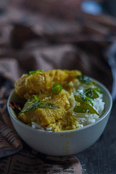 Basa Fish Curry cooked with Coconut Milk - Debjanir Rannaghar