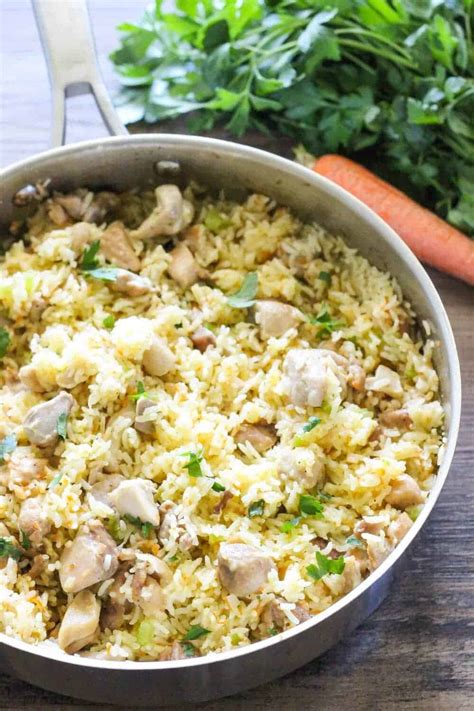 One Pot Creamy Chicken and Rice - I Heart Nap Time