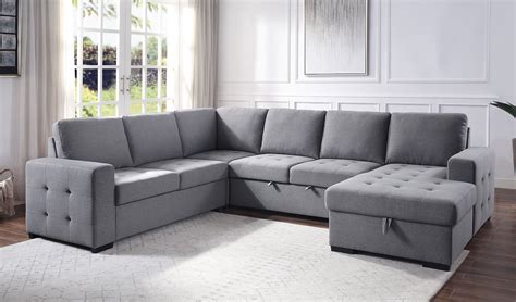 Nardo Storage Sleeper Sofa Sectional Acme Furniture | Furniture Cart