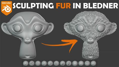 ArtStation - Blender 3D Sculpting Fur (Hair) Brushes | Brushes