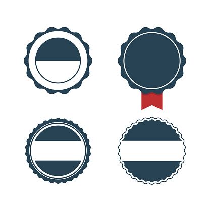 Vector Set Badge Ribbons And Labels Design Elements Stock Illustration - Download Image Now - iStock