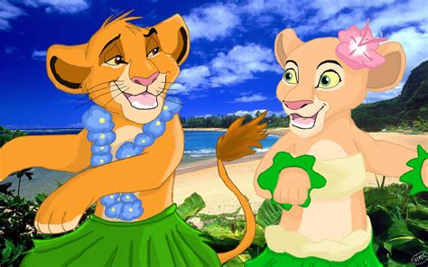 Simba and Nala Aloha by CrazyGirl1989 on DeviantArt