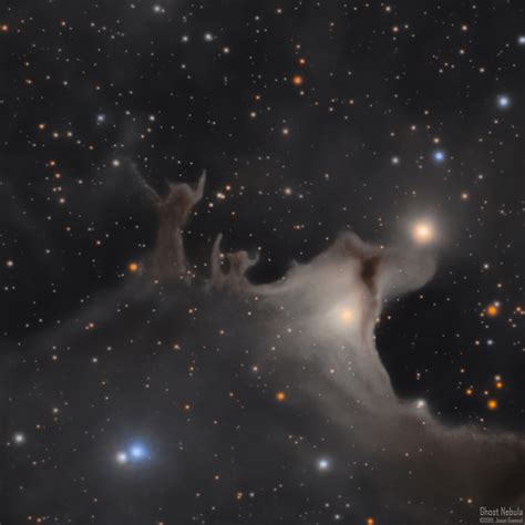 The Ghost Nebula is an ominous figure standing over two light years ...