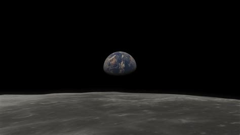 Apollo 8 Earthrise High Resolution