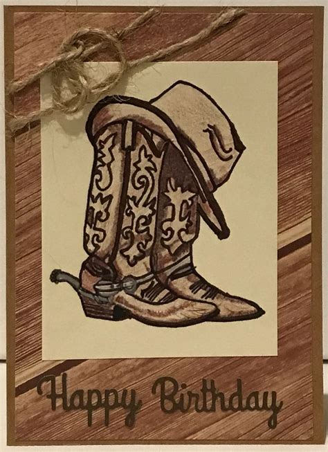 Country cowboy birthday card/birthday cards/cowboy card/country and western/Homemade Cards/Etsy ...