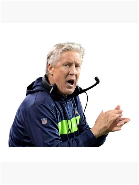 "Pete Carroll chewing gum" Poster by stoPCereal | Redbubble