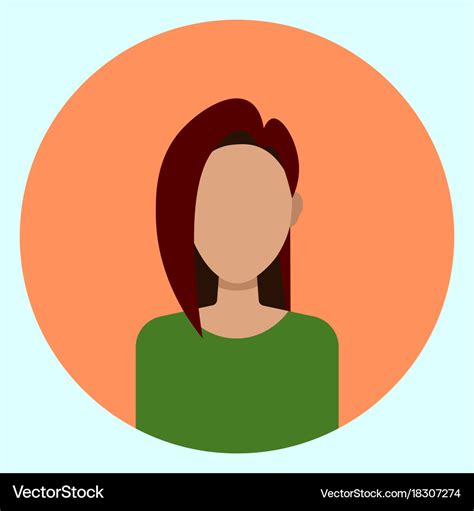 Female avatar profile icon round woman face Vector Image