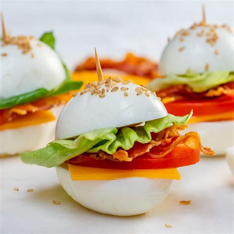 These BLT Egg ‘Buns’ are the Perfect Protein Breakfast or Snack! | Clean Food Crush