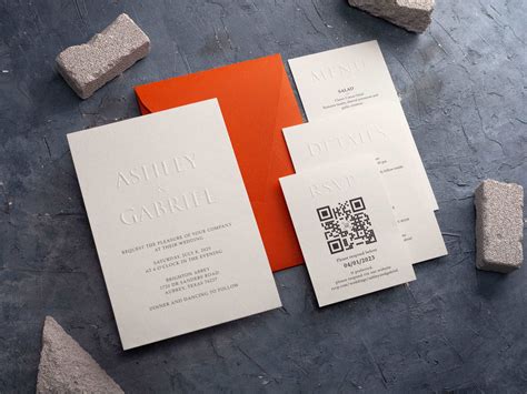 Embossed Wedding Invitations – World of Wedding Co.