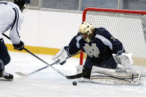 Notre Dame hockey's "Practice on the Pond" | James Brosher Photography