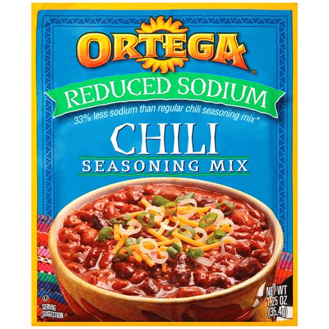 Reduced Sodium Chili Seasoning | Ortega®