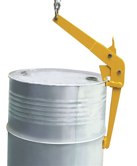 GRAINGER APPROVED Drum Lifter, Vertical, 1,100 lb Load Capacity, 38 in Overall Length, Steel ...