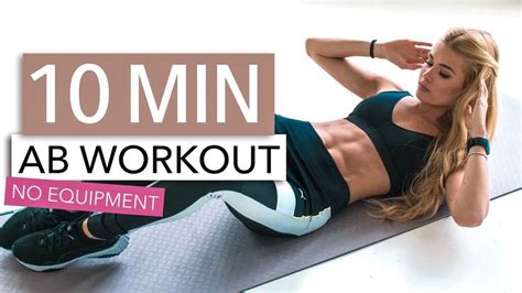 10 MIN AB WORKOUT // No Equipment | Pamela Reif - YouTube | 10 min ab ...