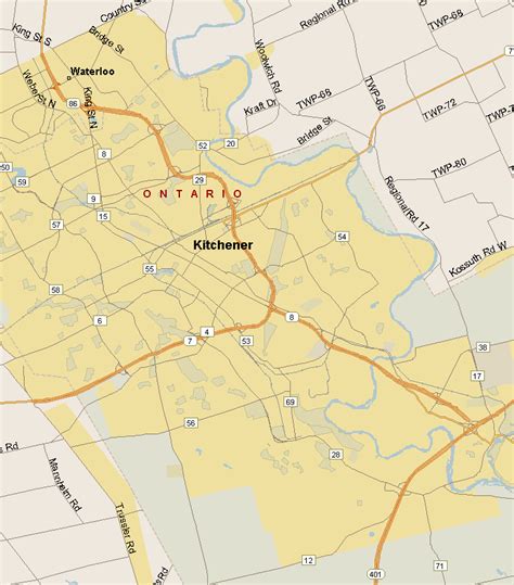 Kitchener Map (Region), Ontario - Listings Canada