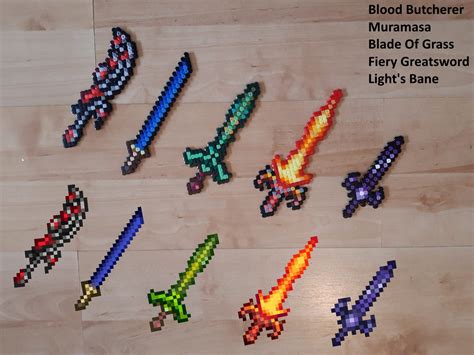 Terraria Swords Perler Beads Perler Bead Art Perler Bead Patterns | My ...