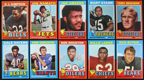 Lot Detail - 1971 Topps Football Trading Cards Complete Set (263/263)