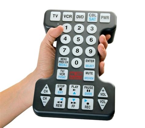 Tek Pal Universal Remote Control :: easy to use and easy see