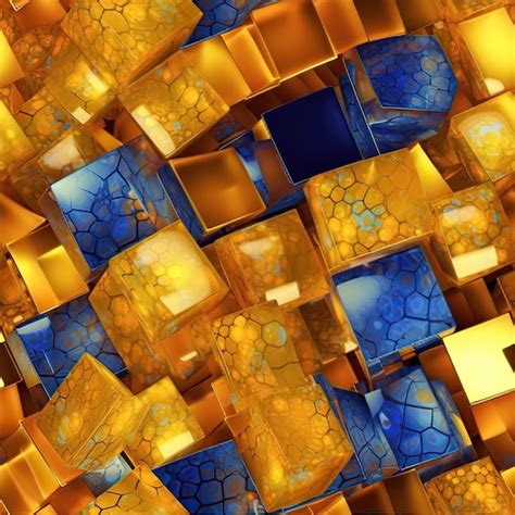 Premium AI Image | gold geometric patterns