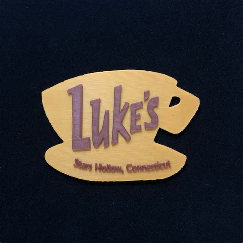 Lukes Diner Logo de TV Show Gilmore Girls Signe imprimé 3D | Etsy France