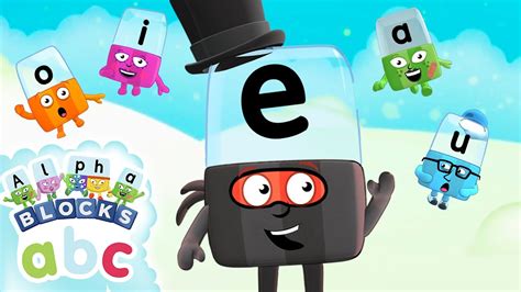 Alphablocks - Magic E and Other Vowels! | Home School Help | Phonics | Learn to Read - YouTube