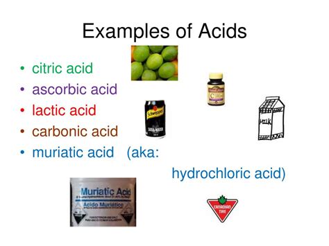 Acids Examples