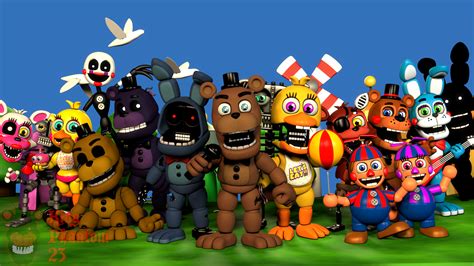 FNAF SFM The Fnaf World 2 Gang by KingPhantom23 on DeviantArt