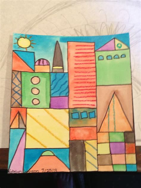 4-7th Paul Klee Buildings... Middle School Art, Art School, Art Sub Plans, Paul Klee Art, 7th ...