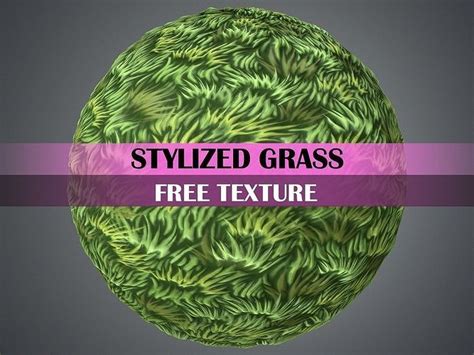 Stylized Grass Texture free VR / AR / low-poly Texture | CGTrader