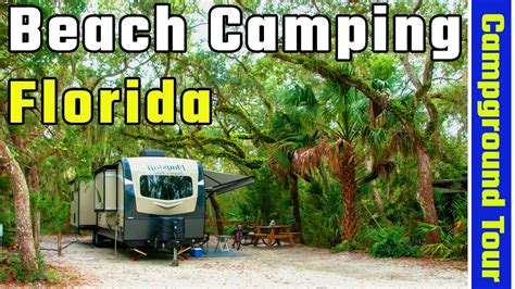 Anastasia State Park Campground Tour, St. Augustine (RV Living Full ...