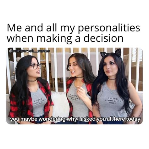 Posted by @sssniperwolf__memes sssɴɪᴘᴇʀᴡᴏʟғ ғᴏʟʟᴏᴡs: 1. Like this2. Follow: @sssniperwolf ...