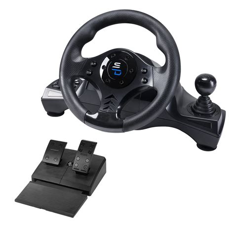 Superdrive GS850-X Racing Steering Wheel With Manual Shifter, Pedals, Paddle Shifters For Xbox ...