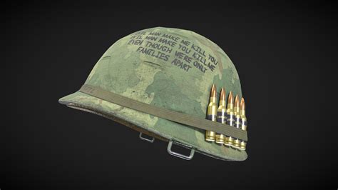 Vietnam War-Era M1 Helmet - 3D model by MatthewKrause [b1c1df0] - Sketchfab