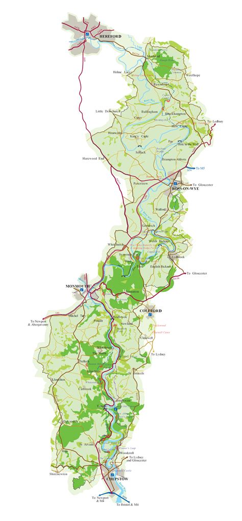 Wye Valley AONB map – Wye Valley AONB