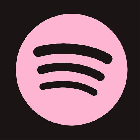 Pink Spotify Icon | Pink spotify icon. Pink spotify logo. pink spotify💖