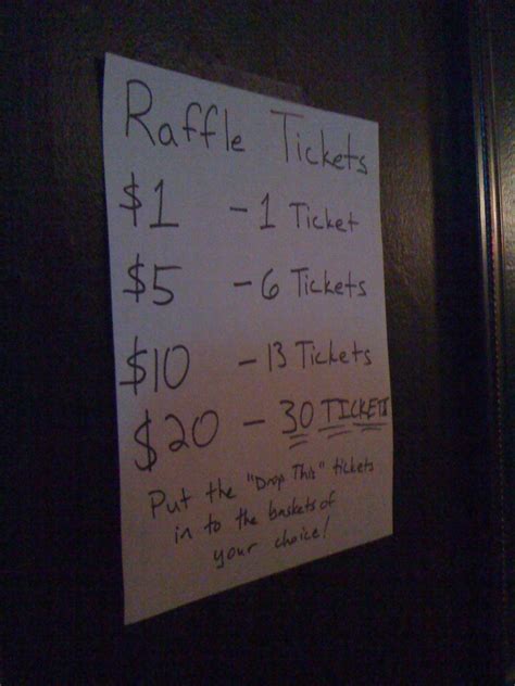 Raffle Ticket Prices | Priced to move! | Marty McGuire | Flickr