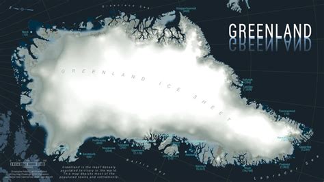 Greenland Population Map by Christopher Pollard : greenland