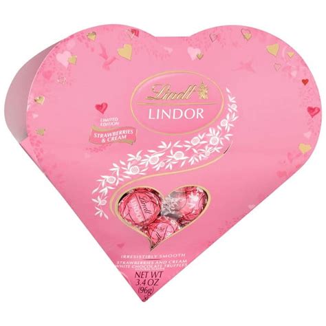 Lindt Strawberry and Cream White Chocolate Truffles, 3.4 Oz - Walmart.com