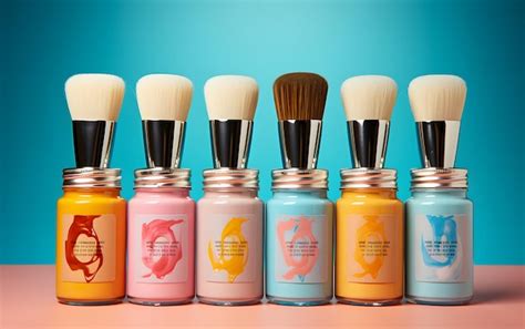 Premium AI Image | Color paint brushes